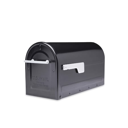 Architectural Mailboxes Mailbox, Black, Post Mount, Large 7900-7B-SR-10